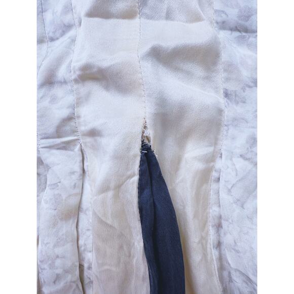 Stella McCartney Silk Mini Skirt Cream Pleated Small Quiet Luxury Old Money Chic - Picture 11 of 15